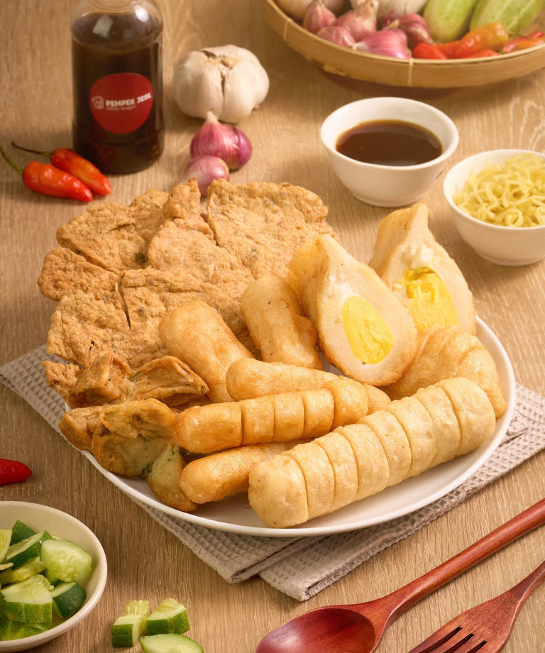 Bahan baku dan produk Pempek Jeol Food